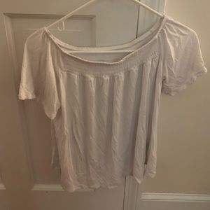 White off the shoulder top